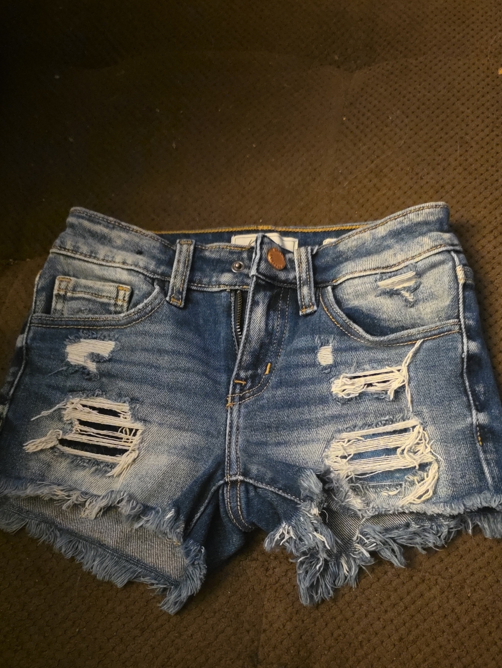 BUCKLE Kancan Distressed Blue Denim Girls Shorts